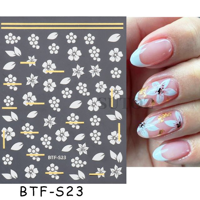 Pegatinas de corazón bronceado para uñas, deslizadores adhesivos de mariposa, estrella y Luna láser dorado y plateado, accesorios para decoración de uñas DIY, GLBTF-S Deco Dengxun unisex