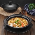 thumbnail image 3 of 1pc Ceramic Casserole Non Stick Bibimbap Pot Soup Pot Braised Chicken Cooking Pot, 3 of 9