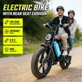 thumbnail image 5 of Electric Bike for Adults, 20"x4.0 Fat Tire E Mountain Bicycle (Age 16+), Peak 1500W Motor 48V 15Ah Removable Battery 7-Speed E-Bike UL2849, 5 of 10