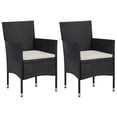 thumbnail image 4 of vidaXL Patio Dining Set Outdoor Dining Set Table and Chair Set Poly Rattan, 4 of 162