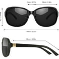 thumbnail image 3 of SIPHEW Polarized Sunglasses Womens, Classic Square Sun Glasses for women with UV Protection Wrap Shades, 3 of 5