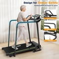 thumbnail image 2 of Redliro Senior Treadmill with Long Side Handrails, 300lbs Capacity, LED Display & Heart Rate Sensor, Safe Walking Treadmill for Elderly, 2 of 9