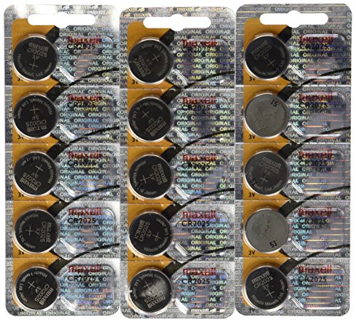 Maxell CR2025 Lithium 3V Batteries (Pack of 15) - Walmart.com - Walmart.com