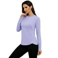 thumbnail image 5 of Pinspark UPF 50+ Rash Guard for Women Hiking Shirt Quick Dry Workout Top Long Sleeve Crewneck Running Shirts, 5 of 7