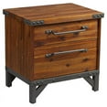 thumbnail image 2 of Home Square Lancaster Acacia Solid Wood Nightstand in Amber Brown is Set of 2, 2 of 5