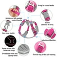 thumbnail image 2 of Plutus Pet No Pull Dog Harness, Release At Neck, Reflective Adjustable Dog Vest Harness, Easy Control Handle for Walking, for Small Medium Large Dogs, Hot Pink, M, 2 of 8