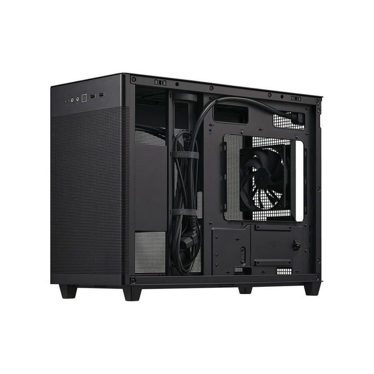 ASUS Prime AP201 33-Liter MicroATX Black case with Tool-Free Side Panels and a Quasi-Filter mesh, with Support for 360 mm Coolers, Graphics Cards up ASUS Prime AP201 33-Liter MicroATX Black case with Tool-Free Side Panels and a Quasi-Filter mesh, with Support for 360 mm Coolers, Graphics Cards up