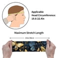 thumbnail image 3 of Sports Headbands Sweat Absorbing Breathable Hair Head Bands for Running Fitness Gym, Gold Butterflies Vintage Butterfliy, 3 of 7