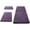 Purple, variant on Dongrere Solid Color Bathroom Rug Set, 3-Piece Shaggy Fluffy Bath Mats, Non-Slip Area Rug for Bathroom Floor Tub Shower Decor, Brown