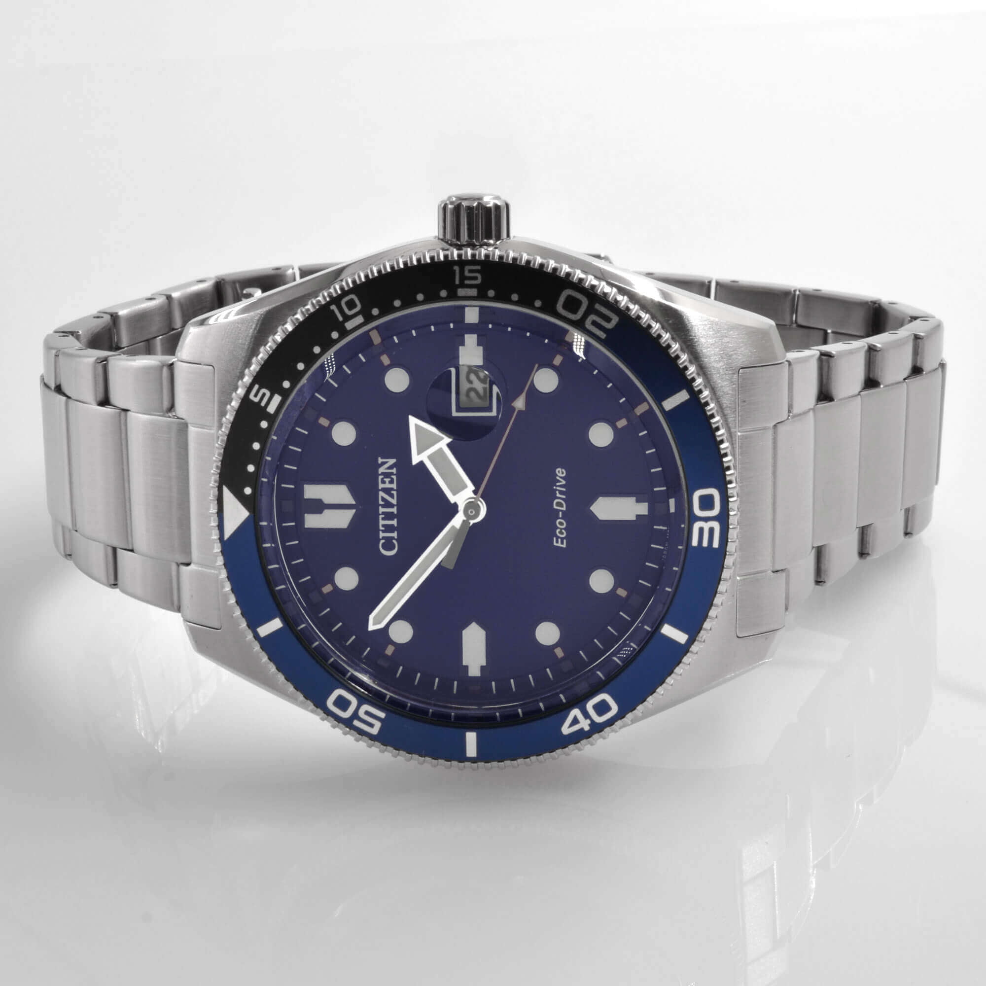Citizen AW1761-89L Men's Eco-Drive Silver Stainless Steel Watch