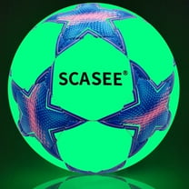 Light Up Soccer Ball Size 4 - Glow in The Dark Soccer BallS with Needles and Pump Ball for Kids Boys,Girls,Men Youth and Adult Night Games