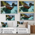 thumbnail image 4 of Designart "Coastal Cradle Tranquil Waters of Krabi" Coastal Framed Wall Art - Coastal Blue Coastal Beach Living Room Framed Canvas Art, 4 of 6