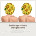 thumbnail image 2 of Yiaed Floral Sunflowers Print Satin Bonnet Silk Bonnet Hair Bonnet for Sleeping Hair Bonnets, 2 of 6