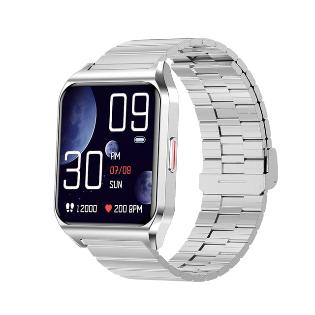 yeacher H60 Smart Fitness Tracker with 1.69" Touchscreen, Bluetooth Calling, Health Monitoring, Multi-Sport Modes, 7-Day Data Storage, Compatible with Android/iOS, Silver