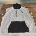 thumbnail image 6 of Men's Oversized Cotton Sleeveless Hoodie, Elastic Stretchy Fabric with Drawstring and Kangaroo Pocket, Cut off Shirt Sleeveless Pullover, Perfect for Plus Size Comfort and Stylish Layering, Big and T, 6 of 7
