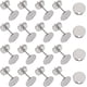 thumbnail image 5 of 10 piezas de aretes planos y redondos chapados en oro de 24 quilates, de acero inoxidable 304, sin aros., 5 of 8