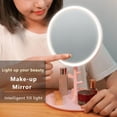 thumbnail image 3 of Portable Travel Cosmetic Light Up Mirrors Touch Switch LED Makeup Mirror For Home Tabletop Bathroom With Storage Tray USB Charg ,Widely Use, 3 of 7