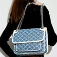 thumbnail image 1 of Bolso de diseñador de lujo para mujer, bandolera de lona para mujer, bolso de hombro con cadena, bolso de mano femenino de cuero en contraste qym unisex, 1 of 2
