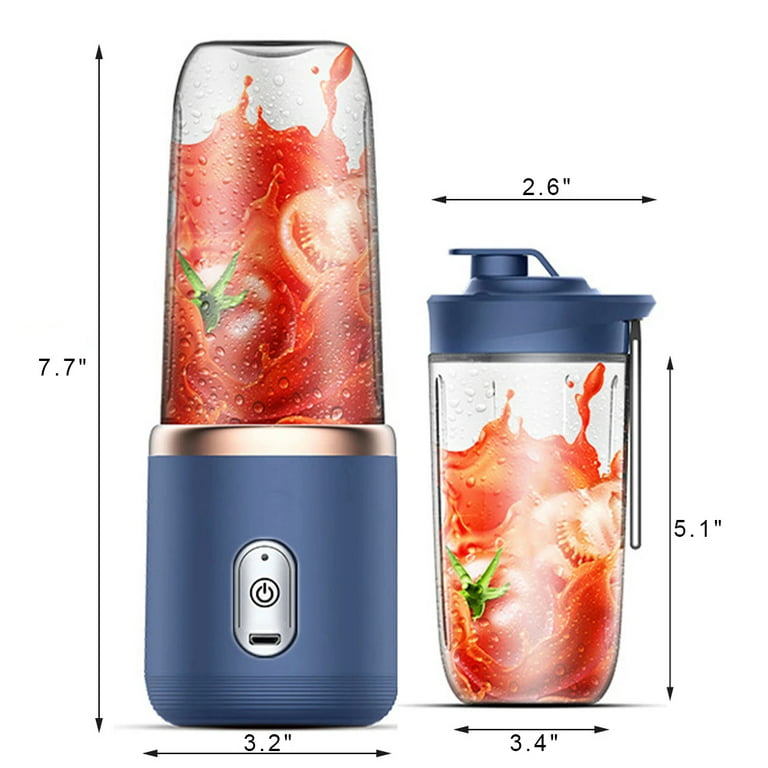 Uezeth Portable Blender, Electric Blender Bottle Juicer Cup, Personal Blender for Shakes and Smoothies,350ml, Size: 82