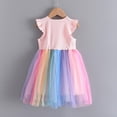 thumbnail image 3 of Coduop Toddler Baby Girl Tutu Dress Short Sleeve Tulle Party Sundress Dresses, 3 of 6