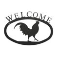 thumbnail image 1 of Village Wrought Iron WEL-1-S Small Welcome Sign-Plaque - Rooster, 1 of 3
