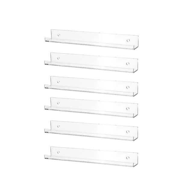 Organizador De Esmaltes De Uñas Acrílico Transparente Esmalte De Uñas Estante De Pared Soporte De Uñas Almacenamiento De Maquillaje Para Esmaltes De Uñas Lápices Labiales Aceite Esencial 6 Uds Sweethay HA038362-00