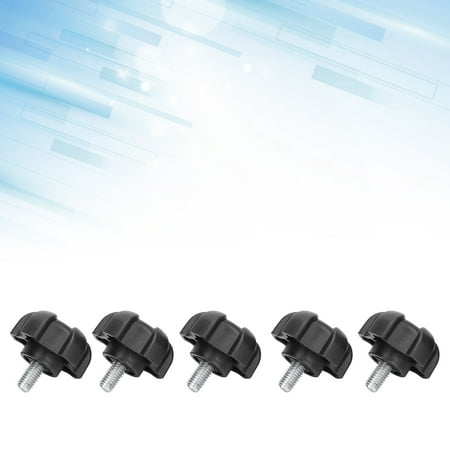 

Tebru Fastener Locking Handle Screw 5Pcs Adjustable Knob Bolt Plastic Five-Star Head Hand-Twisted Screw Locking Handle M6 10mm