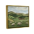 thumbnail image 4 of Stupell Industries Countryside Sheep Grazing Animals & Insects Painting Gold Floater Framed Canvas Art Print Wall Art, 21 x 17, 4 of 10
