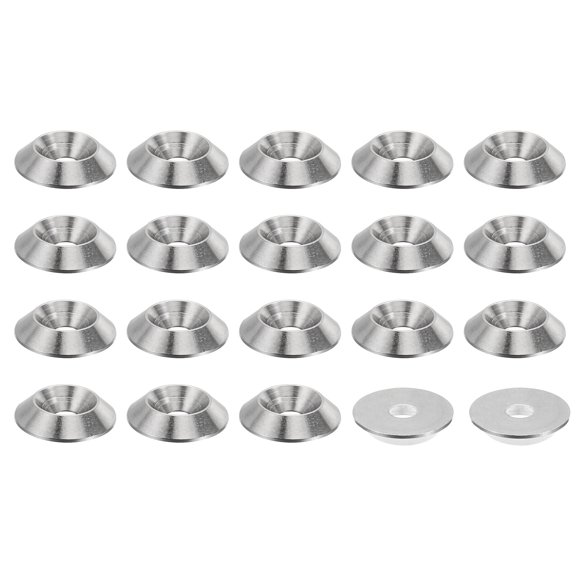 Unique Bargains M4 Finish Countersunk Washer 16mmx3.2mm 304 Stainless Steel Finishing Cup Washer Screw Bolt Head Gasket 20 Pack