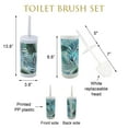 thumbnail image 2 of Evideco Tropical Bathroom Accessory Set 2-Pieces Plastic - 9.4" H x 7.8" W x 6.2" L, 2 of 5