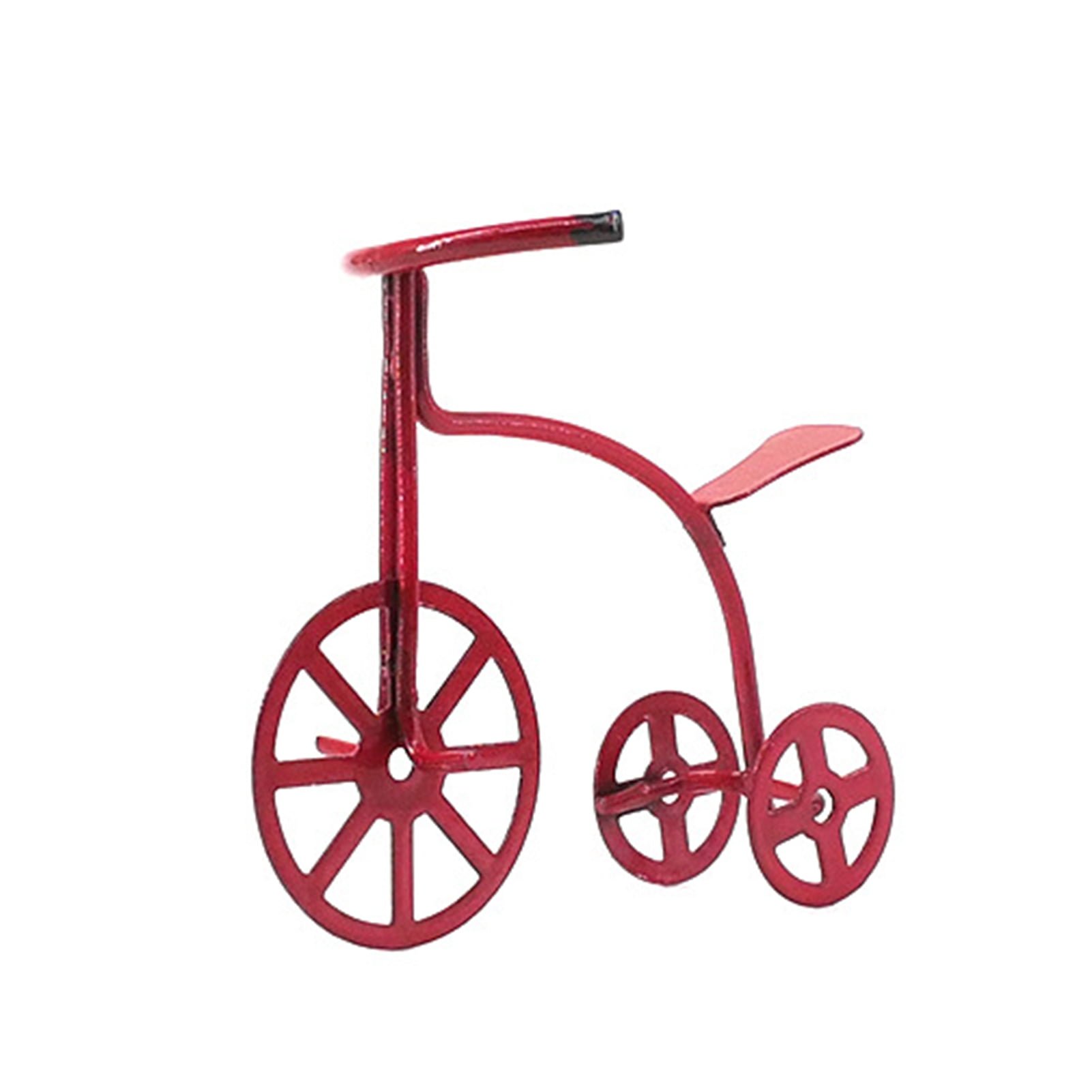 Red Mini Bicycle Bike 1/12 Dollhouse Miniature High Quality Decors Toyshot Toys 