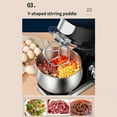 thumbnail image 4 of Zootealy Chef Machine 6 Speed Stainless Steel Household Small Dough Mixer Cooking Machine Egg Beater Multifunctional Kitchen Electric Mixer, 4 of 8