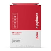 Soylent 16g Protein Complete Meal Drinks 4 pk Bottles - Strawberry - 11 oz (Packaging May Vary)
