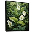 thumbnail image 2 of Designart "Meticulous Tropical Botanicals II" Plants Floater Framed Canvas Wall Art, 2 of 5