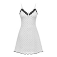 thumbnail image 7 of THDHVS Casual Dresses for Women,Heart Print Lace V Neck Spaghetti Strap Dress Slim Fit Elegant Casual Summer Style,Womens Summer Dresses Black S, 7 of 7