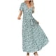 thumbnail image 1 of Vestidos de Mujer con Mangas Moda Tamaño Grande Cuello en V Manga Corta Encaje Cintura Vestido de Verano Casual, 1 of 8