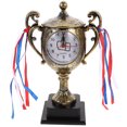 thumbnail image 1 of KAKOWELY Reloj despertador de escritorio, reloj despertador mecánico con trofeo de precisión, reloj con trofeo de regalo de graduación, 1 of 5