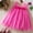 Hot Pink, variant on Spazoro Toddler Girls Dresses, Short Sleeve New Style Round Neck Solid Color Princess Dress for Child Girls Beige Size 2 T