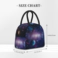 thumbnail image 2 of Xecao Planets Stars And Galaxies1 Lunch Bag , an insulated, reusable tote bag perfect for adults of all genders, ideal for work, office, picnics and beach trips, 2 of 6