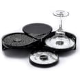 thumbnail image 2 of Salt Rimmer Bar Glass Rimmer Margarita Salt Sugar Cocktail Rimmer 3 Tier Rotating Trays Bartender Tool, 2 of 5