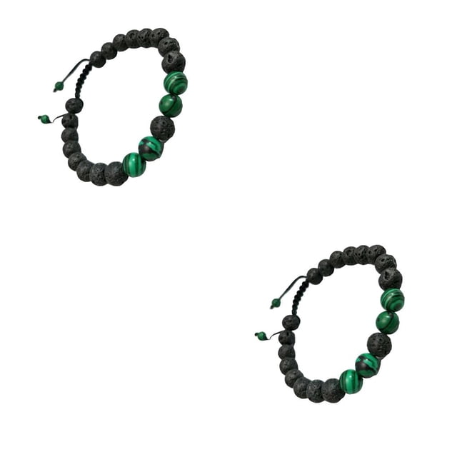 Pulseras de moda Sonducket Negro mate para hombre y mujer con cuentas de Buda
