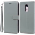 thumbnail image 1 of For Xiaomi Redmi 5 Plus Case Redmi 5 Shockproof Wallet Flip Case for Xiomi Redmi 5 plus 5plus Phone Cases Leather Fundas Shell Grey -Strap For Redmi 5, 1 of 6