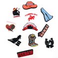 thumbnail image 3 of Serie Cowboy Girl: 11 piezas de accesorios para zapatos de fútbol, accesorios para zapatos de dibujos animados, utilizados para zapatos perforados, pulseras, fiestas y decoración de bricolaje., 3 of 4