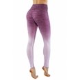 thumbnail image 3 of Sassy Apparel Women's Full Length High Waist Yoga Gym Active Leggings Pants (XXLarge, Berry/Lavender), 3 of 3