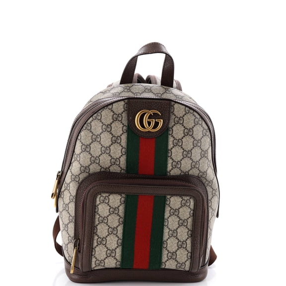 Pre-Owned Ophidia Backpack GG Coated Canvas and Leather Small By Rebag