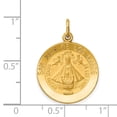 thumbnail image 2 of 14K Yellow Gold Charm Pendant Themed 24 mm 18 Our Lady Of San Juan Medal, 2 of 3