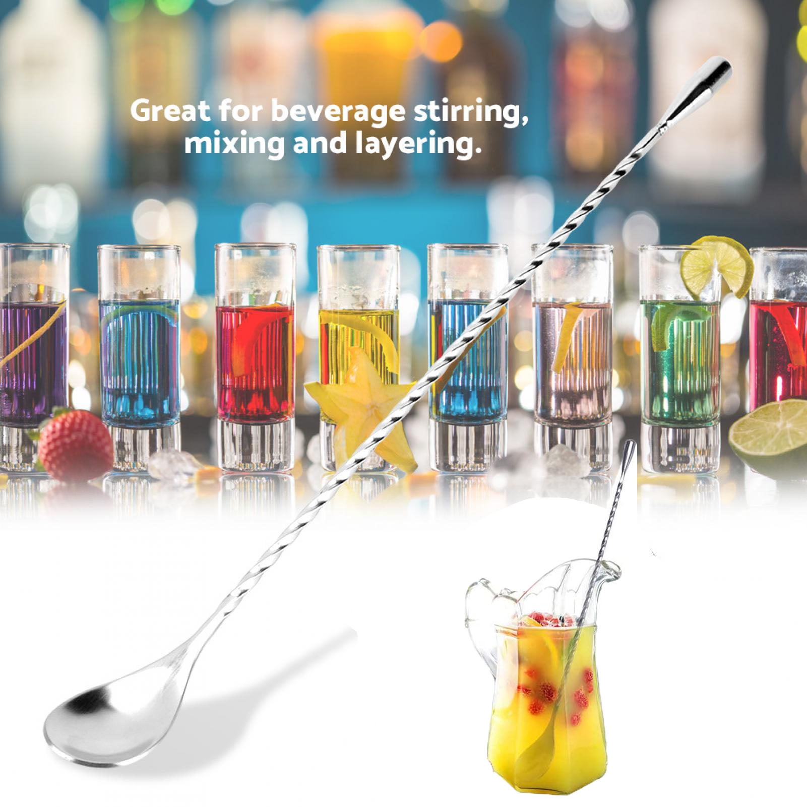 Cocktail Stirrers/Cocktail Spoon, Premium Stainless Steel Cocktail