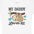 thumbnail image 4 of Inktastic My Daddy Loves Me with Sloth and Hearts Boys or Girls Baby Bodysuit, 4 of 5