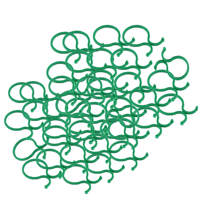 100 Uds. Clips de soporte para plantas, Clips de vid para flores de jardín, Clips para verduras, cerraduras de plantas de plástico