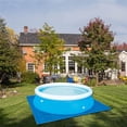 thumbnail image 2 of Langgg Square Swimming Pool Polyester Mat Dust Proof Pool Cover Cloth Thickened Ground Cloth 488cmx488cm, 2 of 5
